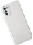 Newface Samsung Galaxy A03S Kılıf Glass Kapak - Beyaz 2