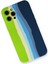 Newface iPhone 12 Pro Max Kılıf Ebruli Lansman Silikon - Yeşil-Koyu Yeşil 2