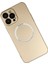 Newface iPhone 14 Pro Max Kılıf Jack Magneticsafe Lens Silikon - Gold 3