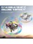 Katlanabilir Mini Bk2 Drone Optik Akışlı LED Işıklı Tek Tuş Kalkış Katlanabilir Tasarım Rc Uzaktan Kumandalı Drone 5