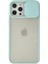 Newface iPhone 12 Pro Max Kılıf Palm Buzlu Kamera Sürgülü Silikon - Turkuaz 1