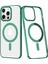 Newface iPhone 12 Pro Max Kılıf Element Magneticsafe Sert Kapak - Köknar Yeşili 1