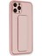 Newface iPhone 11 Pro Max Kılıf Coco Deri Standlı Kapak - Pembe 2