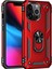 Newface iPhone 13 Pro Kılıf Sofya Yüzüklü Silikon Kapak - Kırmızı 1