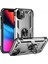 Newface iPhone 14 Plus Kılıf Sofya Yüzüklü Silikon Kapak - Gümüş 2