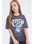 Kız Çocuk Disney Lilo & Stitch Oversize Geniş Kalıp Bisiklet Yaka Kısa Kollu Tişört E0481A825SP 4