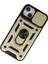 Newface iPhone 15 Kılıf Pars Lens Yüzüklü Silikon - Gold 3