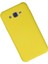 Newface Samsung Galaxy J7 Kılıf Nano Içi Kadife Silikon - Sarı 2