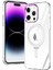 Newface iPhone 14 Pro Kılıf Mudo Magneticsafe Standlı Kapak - Şeffaf 1