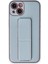 Newface iPhone 14 Plus Kılıf Coco Deri Standlı Kapak - Sky Blue 1