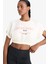 Defactofit Crop Bisiklet Yaka Slogan Baskılı Sporcu Kısa Kollu TIŞÖRT D9034AX25SP 3