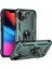 Newface iPhone 13 Kılıf Sofya Yüzüklü Silikon Kapak - Yeşil 2