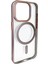 Joko iPhone 15 Pro Max Crown Lens Standlı Magsafe Kapak - Pembe 2