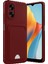 Newface Oppo A38 Kılıf Kelvin Kartvizitli Silikon - Bordo 1