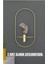 Elite 2 Adet Gold Oval Çiçeklik , Modern Dekoratif Metal Duvar Çiçeklik 1 Adet 1