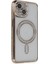 Newface iPhone 14 Kılıf Joke Simli Magneticsafe Kılıf - Gold 1