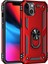 Newface iPhone 14 Kılıf Sofya Yüzüklü Silikon Kapak - Kırmızı 1