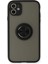 Newface iPhone 11 Kılıf Montreal Yüzüklü Silikon Kapak - Siyah 1
