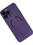 Newface iPhone 14 Pro Kılıf Jack Magneticsafe Lens Silikon - Mor 3