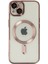 Newface iPhone 14 Plus Kılıf Kross Magneticsafe Kapak - Rose 1