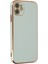 Newface iPhone 12 Kılıf Volet Silikon - Açık Yeşil 1