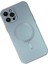 Newface iPhone 12 Pro Max Kılıf Moshi Lens Magneticsafe Silikon - Sierra Blue 3