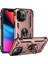 Newface iPhone 13 Pro Kılıf Sofya Yüzüklü Silikon Kapak - Rose 2