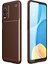 Newface Oppo A54 4g Kılıf Auto Focus Karbon Kapak - Kahverengi 1