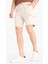 Regular Fit Dokulu Düz Paça Kargo Cepli Basic Düz Şort B8796AX25SM 4