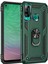 Newface Huawei P40 Lite E Kılıf Sofya Yüzüklü Silikon Kapak - Yeşil 1