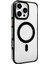 Joko iPhone 16 Pro Gleam Pc Sert Magsafe Kılıf - Şeffaf-Siyah 1