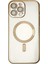 Newface iPhone 13 Pro Kılıf Kross Magneticsafe Kapak - Gold 1