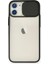 Newface iPhone 11 Kılıf Palm Buzlu Kamera Sürgülü Silikon - Siyah 1