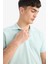 %100 Pamuk Slim Fit Dar Kesim Polo Yaka Kısa Kollu Pamuklu Nakışlı Pike Tişört E2633AX25SM 5