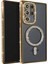 Newface Samsung Galaxy S23 Ultra Joke Simli Magneticsafe Kılıf - Gold 1