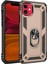 Newface iPhone 11 Kılıf Sofya Yüzüklü Silikon Kapak - Gold 1