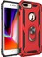 Newface iPhone 7 Plus Kılıf Sofya Yüzüklü Silikon Kapak - Kırmızı 1