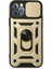 Newface iPhone 12 Pro Kılıf Pars Lens Yüzüklü Silikon - Gold 1