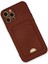 Newface iPhone 12 Pro Max Kılıf Kelvin Kartvizitli Silikon - Bordo 2