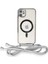 Newface iPhone 11 Kılıf Divo Lazer Askılı Magsafe Kapak - Gümüş 1