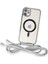 Newface iPhone 11 Kılıf Divo Lazer Askılı Magsafe Kapak - Gümüş 3