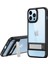 Newface iPhone 13 Pro Max Kılıf Rolet Stand Kapak - Siyah 1