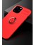 Newface iPhone 12 Pro Max Kılıf Range Yüzüklü Silikon - Kırmızı 2