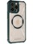 Newface iPhone 14 Pro Kılıf Prag Magneticsafe Kapak - Koyu Yeşil 2