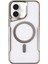 Newface iPhone 16 Plus Kılıf Boyi Magsafe Silikon Kapak - Gümüş 1
