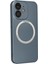 Newface iPhone 12 Kılıf Jack Magneticsafe Lens Silikon - Sierra Blue 2