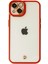Newface iPhone 14 Plus Kılıf Liva Lens Silikon - Kırmızı 2