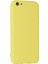 Newface iPhone 6 Plus Kılıf Nano Içi Kadife Silikon - Sarı 3