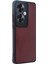 Newface Oppo Reno 11F Kılıf Aras Deri Kapak - Bordo 1