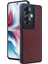 Newface Oppo Reno 11F Kılıf Aras Deri Kapak - Bordo 3